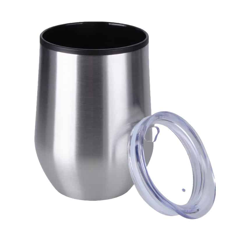 12 Oz. Stainless Steel Wine Mug - 1