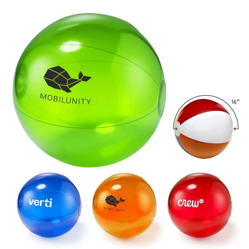 16" Transparent Beach Ball