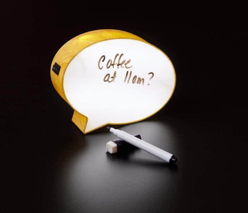 6" Light-Up Mini Speech Bubble Message Board - 1