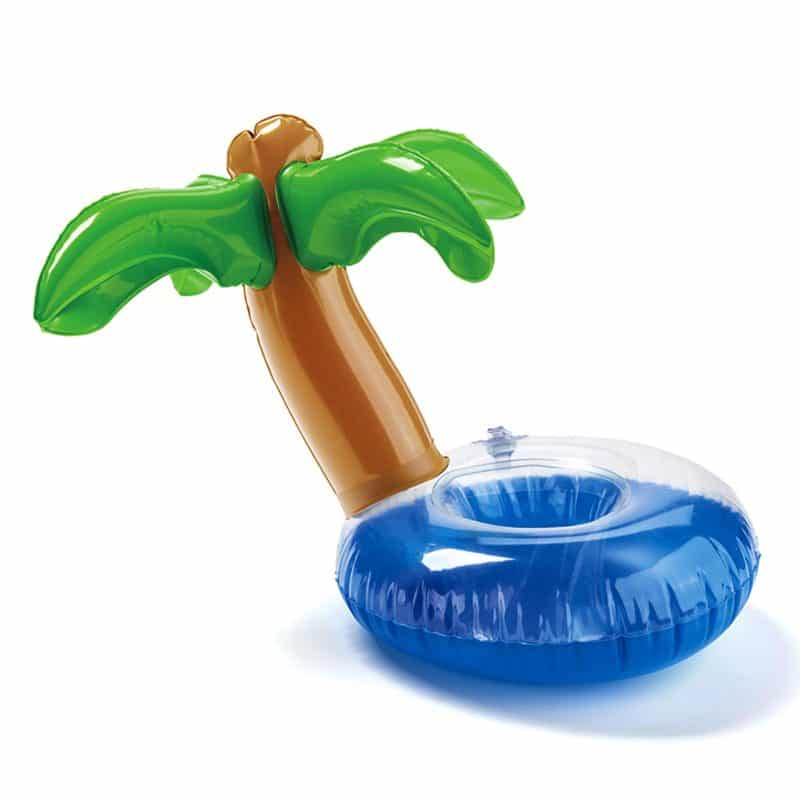 7'' Inflatable Palm Tree Lagoon Beverage Coaster - 1