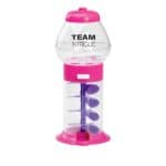 7.25" Assorted Color Mini Spiral Gumball Machine - 1
