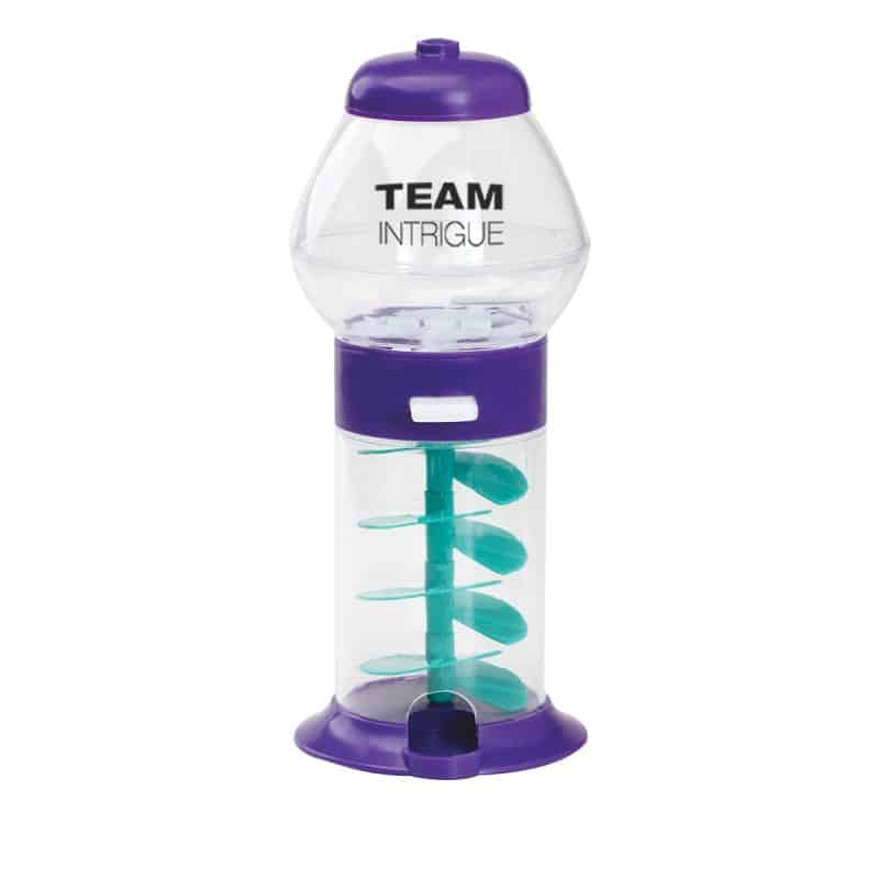 7.25" Assorted Color Mini Spiral Gumball Machine - 2