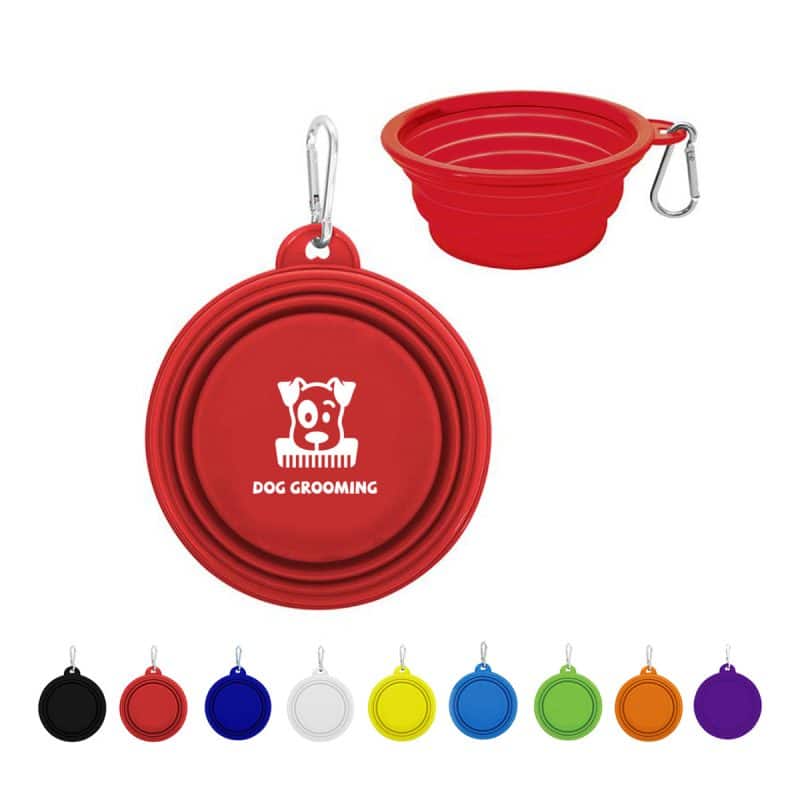 Collapsible Pet Bowl w/Carabiner