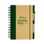 Eco-Inspired Hardcover Notebook & Pen - 4