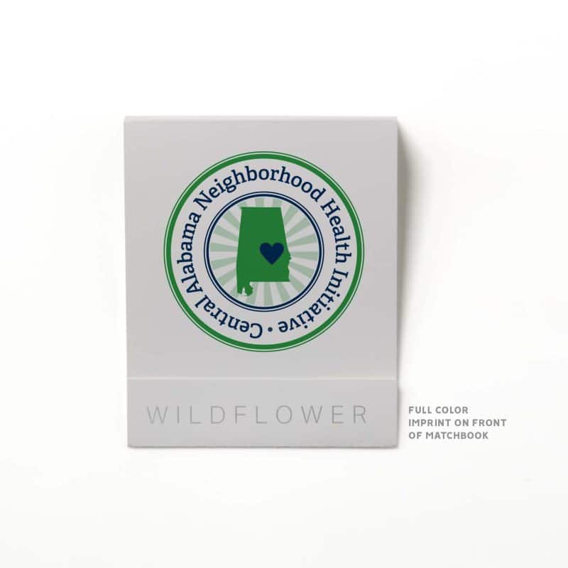 Gray Ribbon Garden of Hope Matchbook - 2
