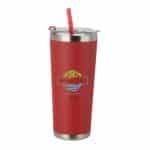 JORNIKOLOR 20 Oz. Stainless Steel Tumbler w/Straw - 6