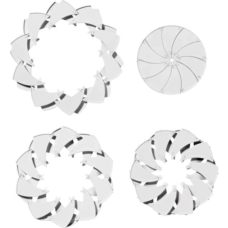Jornikolor Digitally Printed All-White Incredible Expanding Flying Disc - 1