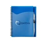 Wave Spiral Notebook w/Cardinal Pen (5''x7'') - 2