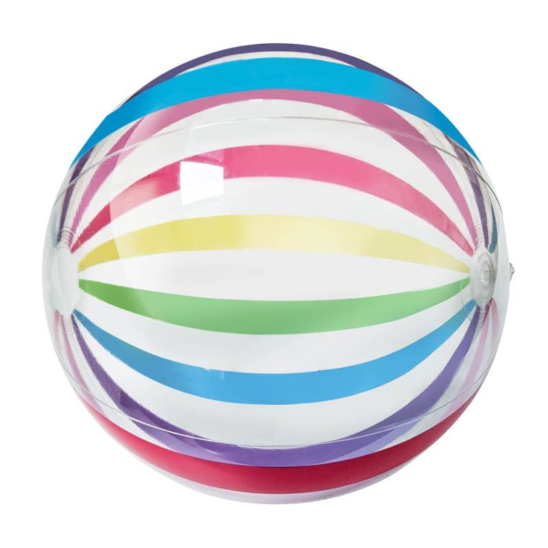16" Multi-Color Stripe Beach Ball - 1