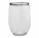 16 Oz. JORNIKOLOR PET Stemless Wine Glass - 5