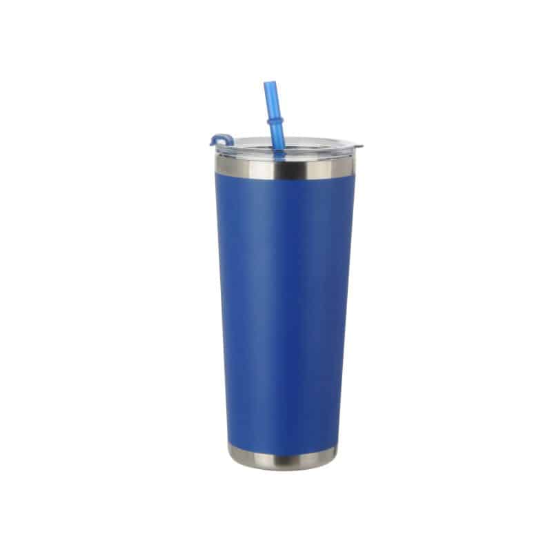 20 Oz. Stainless Steel Tumbler w/Straw - 1