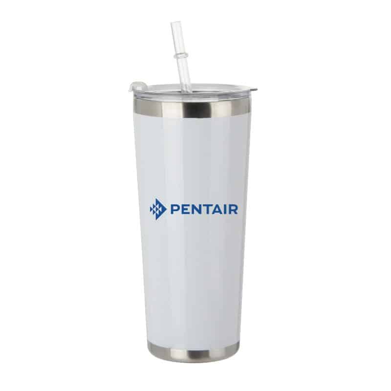20 Oz. Stainless Steel Tumbler w/Straw - 5