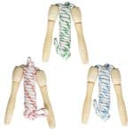 7" Jump Rope w/Wooden Handle - 1