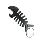 Big Fish Bone Bottle Opener & Cord Winder Keychain - 1