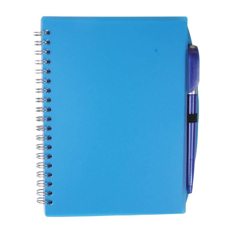 Color-Pro Spiral Unlined Notebook w/Pen (5¾"X7") - 1