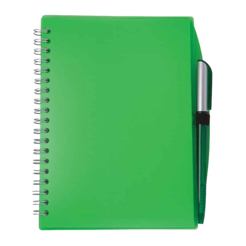 Color-Pro Spiral Unlined Notebook w/Pen (5¾"X7") - 7
