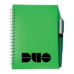 Color-Pro Spiral Unlined Notebook w/Pen (5¾"X7") - 8