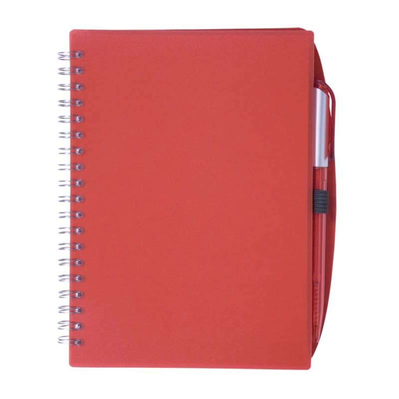Color-Pro Spiral Unlined Notebook w/Pen (5¾"X7") - 9
