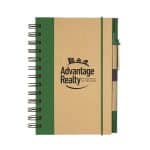 Eco-Inspired Hardcover Notebook & Pen - 6