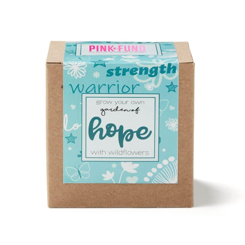 Garden of Hope Planter in Kraft Gift Box (Teal Blue) - 2