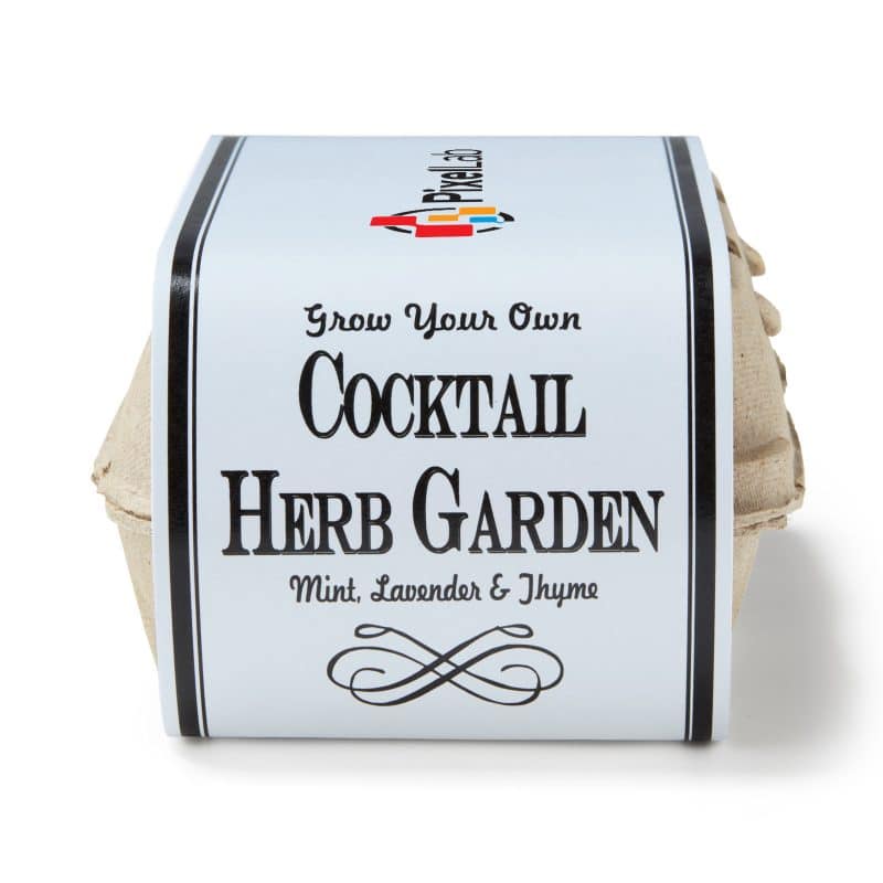 Grow Your Own Cocktail Herb Garden Kit w/Seeds - 3