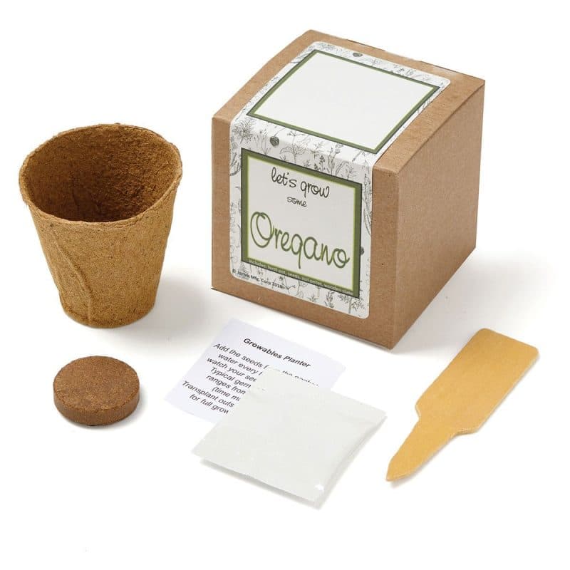 Growables Planter In Kraft Gift Box w/Seeds (Oregano) - 1