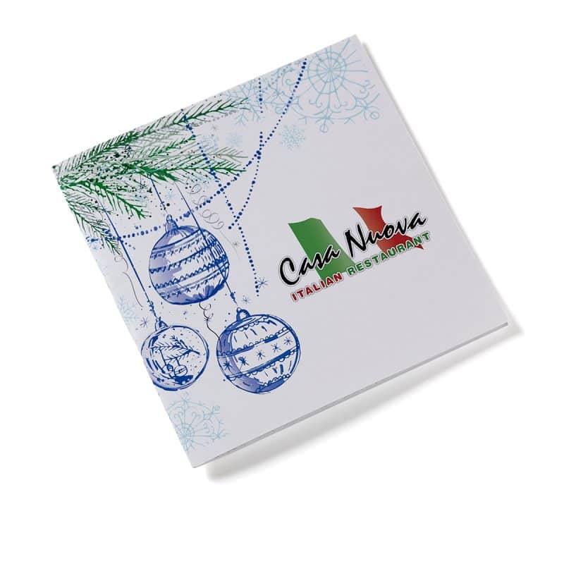 Holiday Theme Deluxe Adult Coloring Book & 8-Color Pencil Set (7"x7") - 2