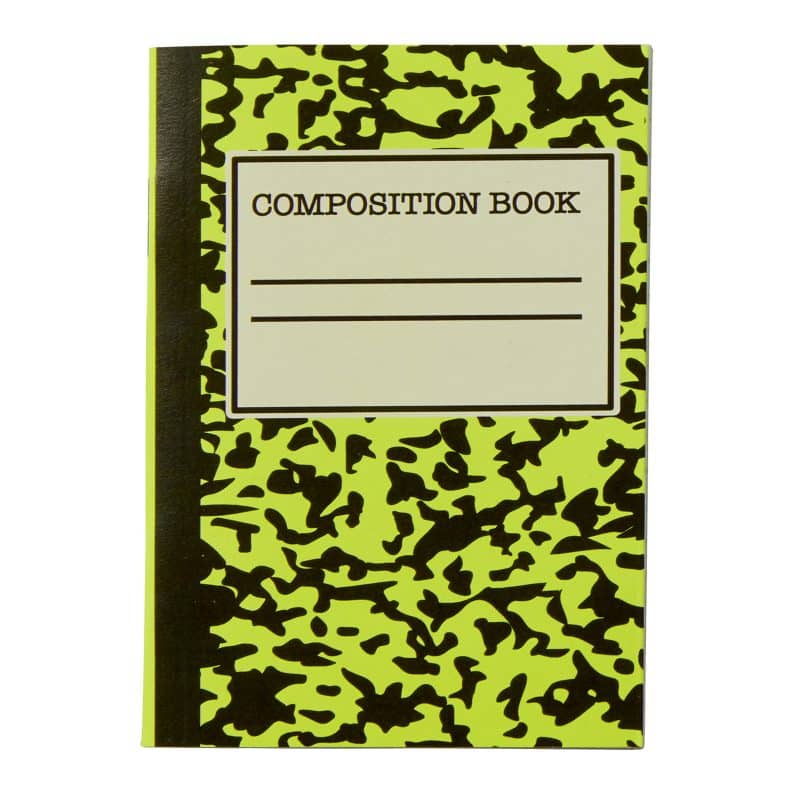 Mini Neon Composition Notebook - 9