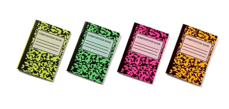 Mini Neon Composition Notebook Set - 1