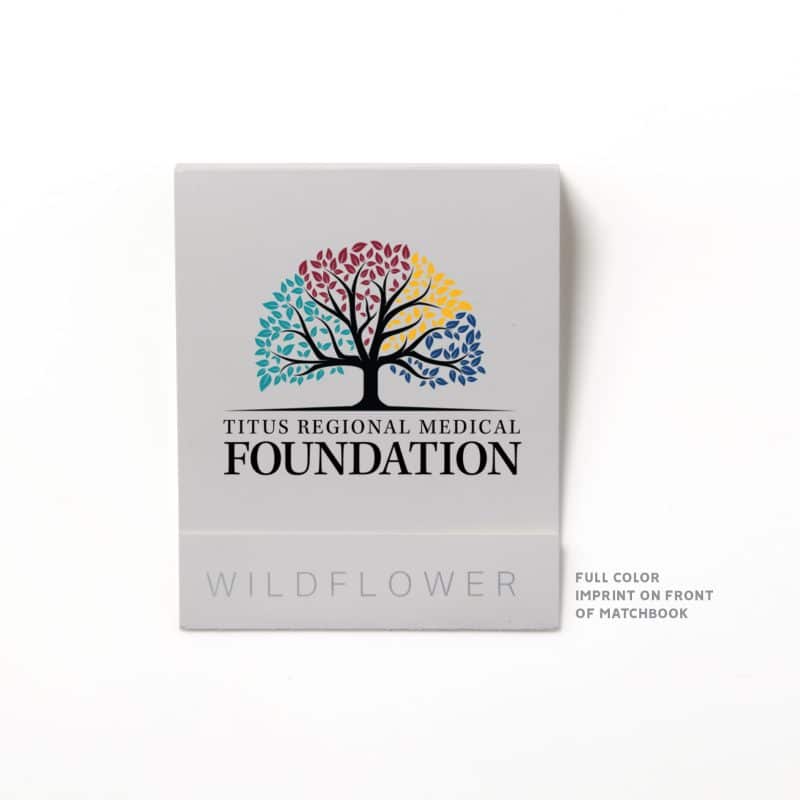 Teal Blue Garden of Hope Matchbook - 2