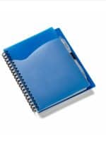 Wave Spiral Notebook w/Cardinal Pen (5''x7'') - 8