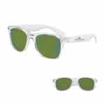 Mirrored Clear Frame Malibu Sunglasses - 3