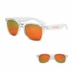 Mirrored Clear Frame Malibu Sunglasses - 4