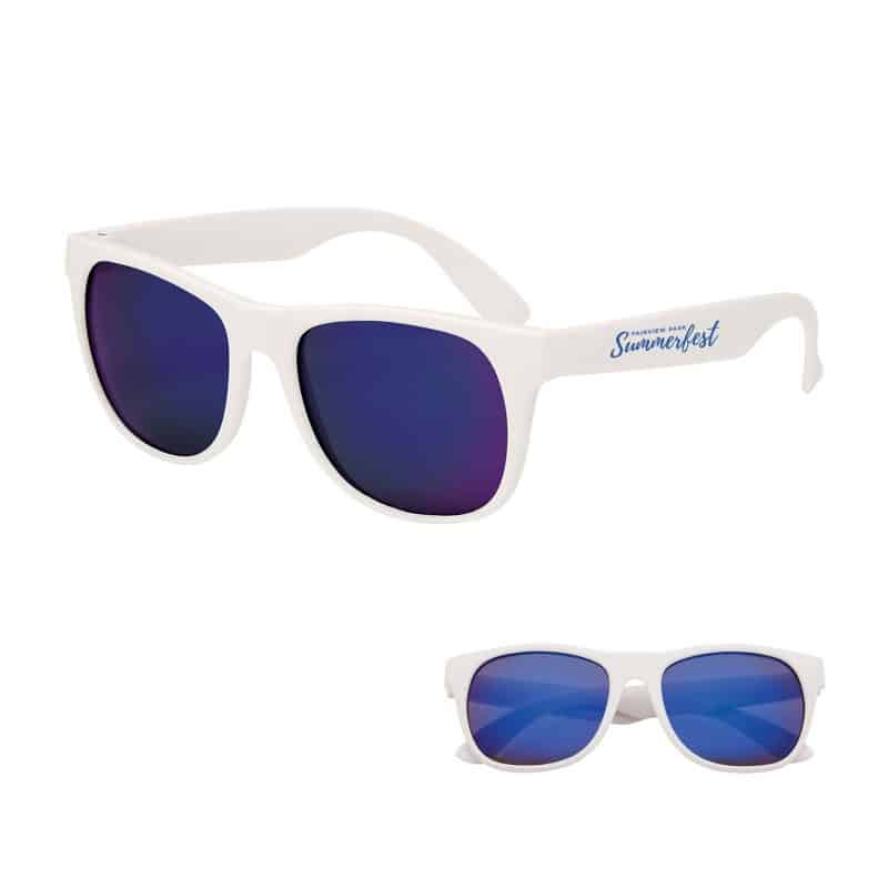 Rubberized Mirrored Sunglasses - 1