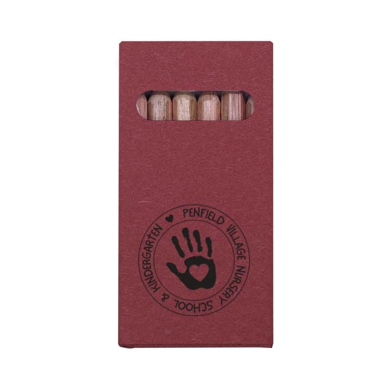 6 Color Wooden Pencil Set in Box - 9