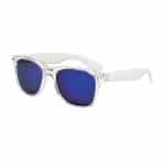 Mirrored Clear Frame Malibu Sunglasses - 7