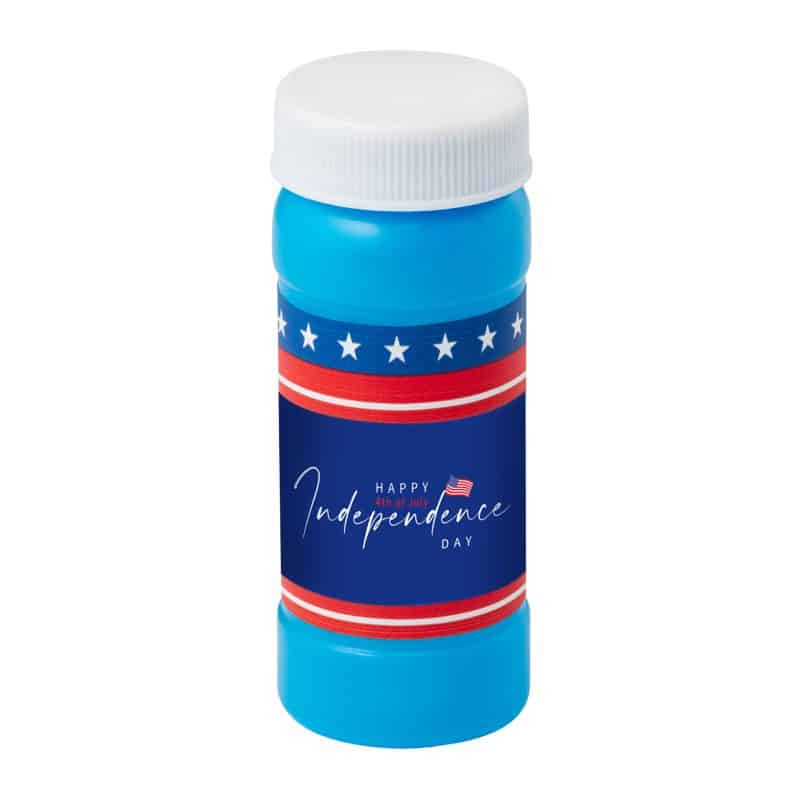 2 Oz. Patriotic Bubbles w/Full Color Digital Label - 2