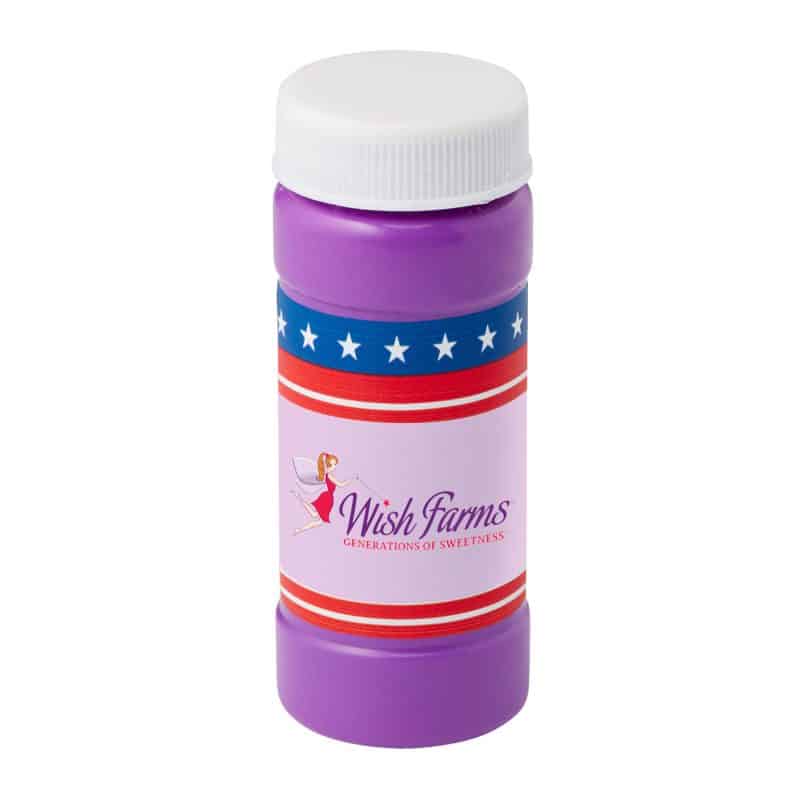 2 Oz. Patriotic Bubbles w/Full Color Digital Label - 6
