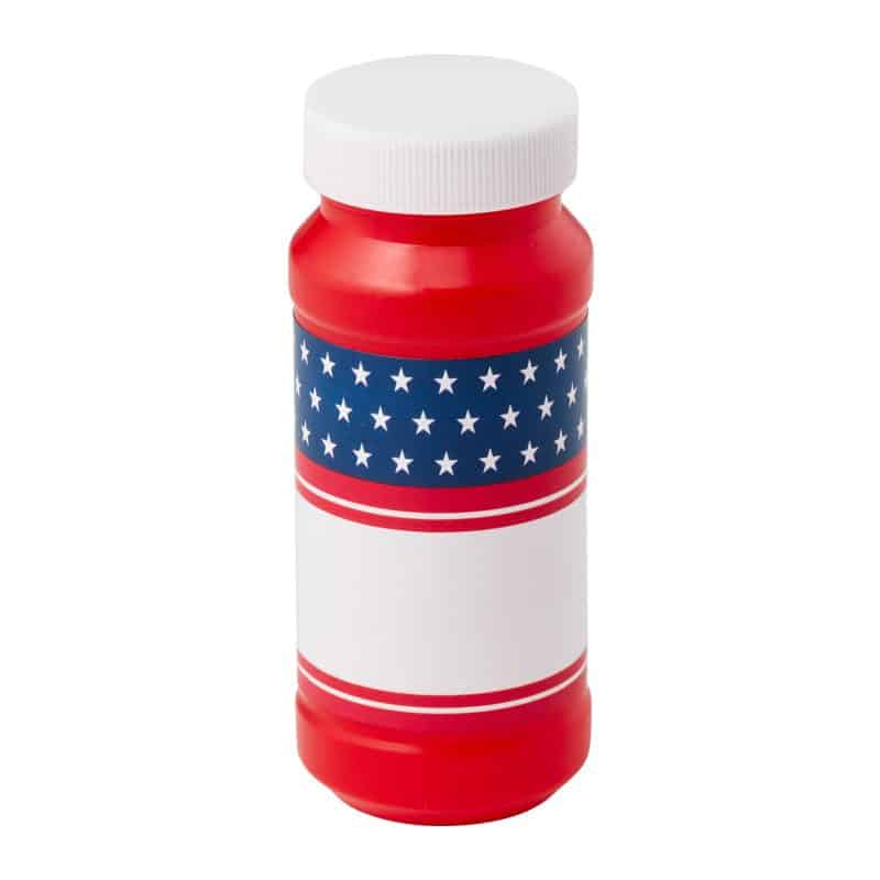 4 Oz. Patriotic Bubbles w/Full Color Digital Label - 5