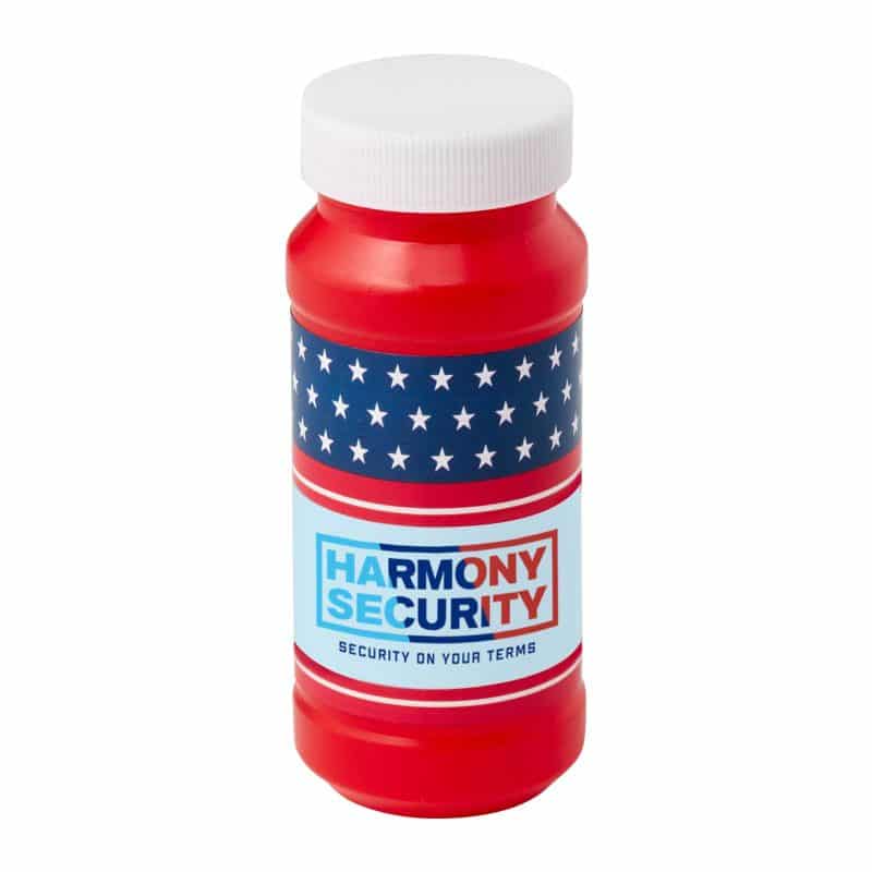 4 Oz. Patriotic Bubbles w/Full Color Digital Label - 6