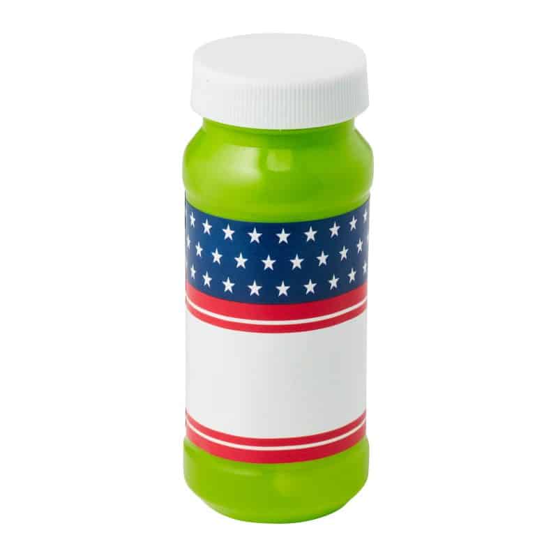 4 Oz. Patriotic Bubbles w/Full Color Digital Label - 7