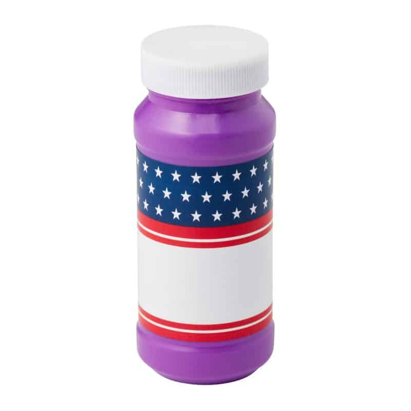 4 Oz. Patriotic Bubbles w/Full Color Digital Label - 9
