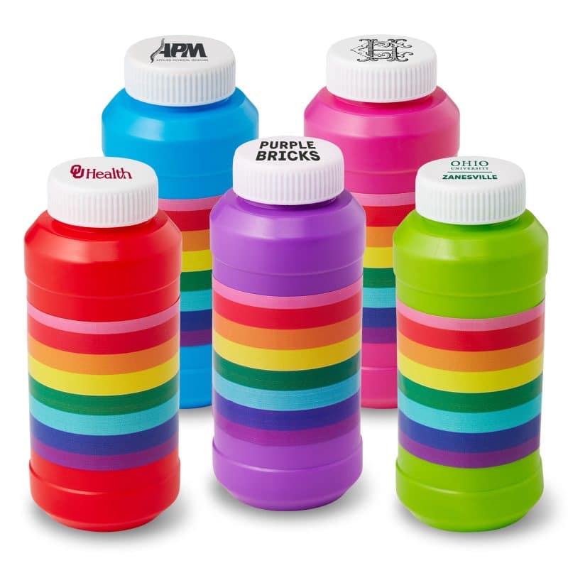 8 oz. Pride Bubbles Imprinted on Cap
