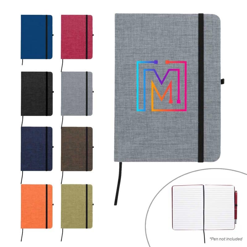 Jornikolor RPET Heathered Journal w/Pen Loop