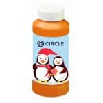 4 Oz. Bubbles w/Stock Holiday/Winter Theme Full-Color Digital Label - 6