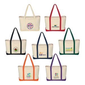 Jornikolor Large 24 oz. Starboard Cotton Canvas Tote Bag