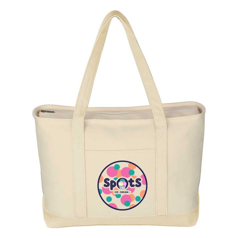 Jornikolor Large 24 oz. Starboard Cotton Canvas Tote Bag - 6