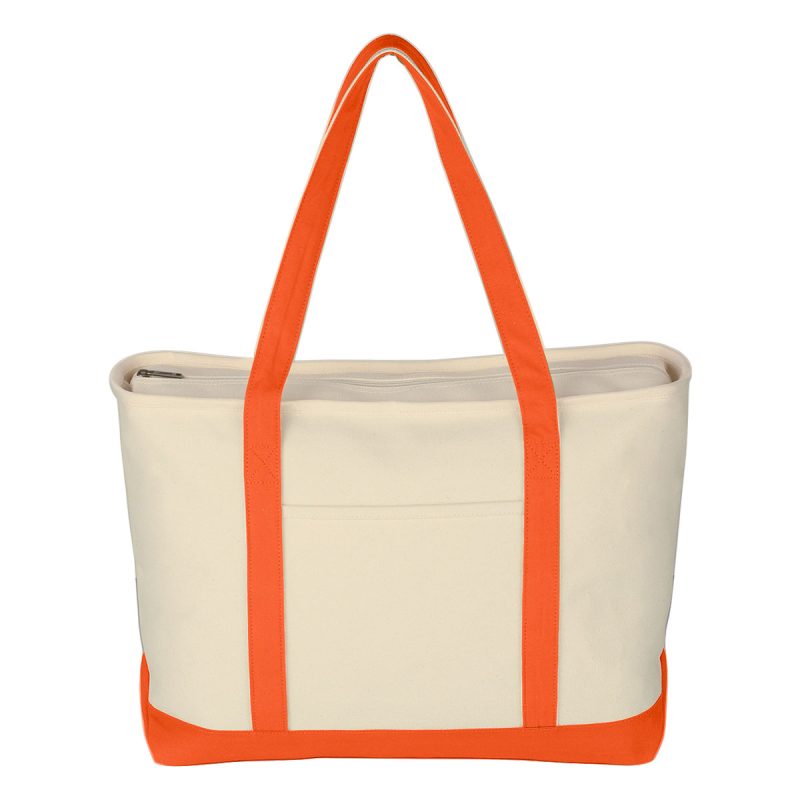 Jornikolor Large 24 oz. Starboard Cotton Canvas Tote Bag - 9