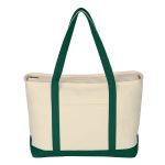 Large 24 oz. Starboard Cotton Canvas Tote Bag - 3