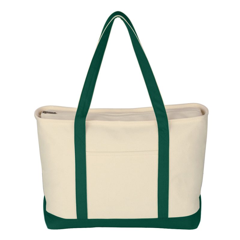 Large 24 oz. Starboard Cotton Canvas Tote Bag - 3